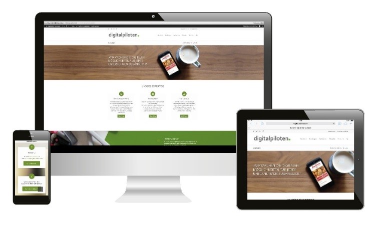 Grafische Darstellung des Responsive Designs